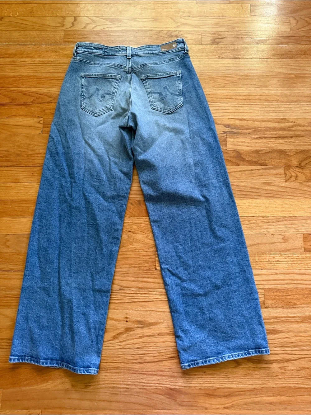 AG Adriano Goldschmied Adria Jean Low Twisted Rise Wide Leg Denim 29 - Picture 6 of 7
